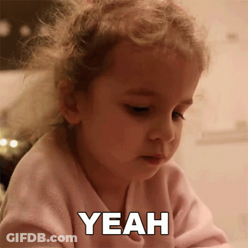 Little Girl In Pink Robe Making Face GIF