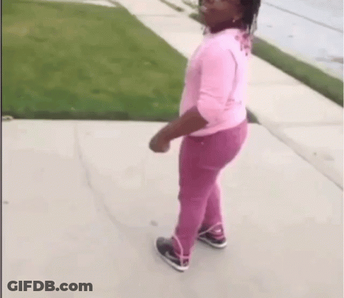 Little Girl In Pink Shirt And Pants Jumping Rope GIF