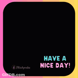 Little Girl In Red Flowers Saying Have A Nice Day GIF