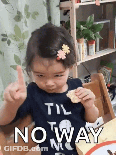 Little Girl In Til No Way Shirt GIF