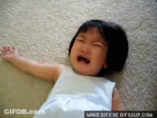 Little Girl In White Dress Crying GIF