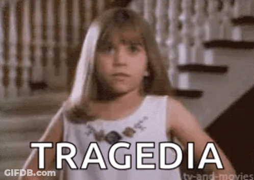 Little Girl In White Dress Says Tragedy GIF
