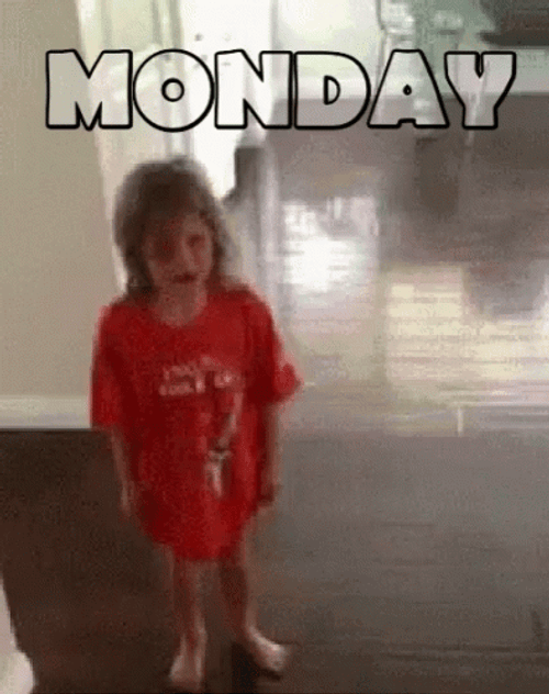 Little Girl Is Having A Tired Monday GIF