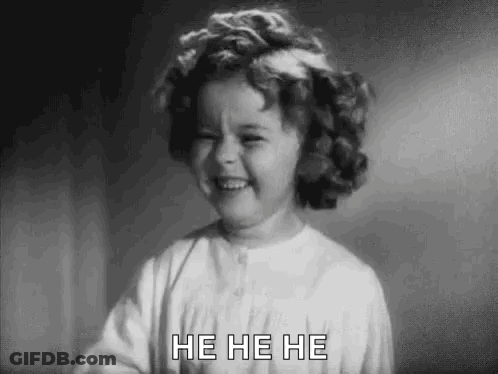 Little Girl Laughing Saying He He He GIF
