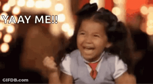 Little Girl Laughing Yaay Me GIF