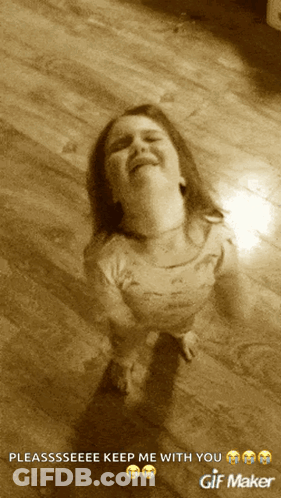 Little Girl Laying Floor Pleasessseeee Keep Me With You GIF