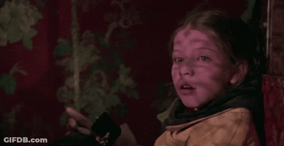 Little Girl Looking GIF