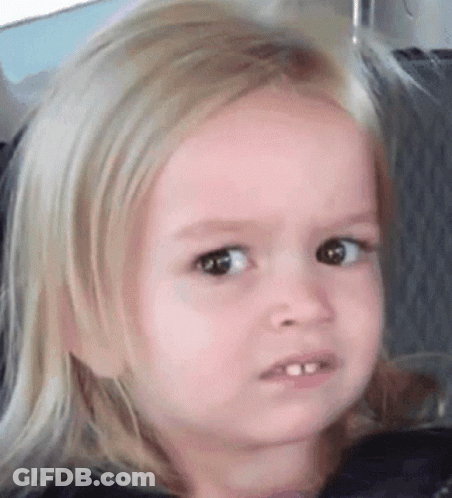 Little Girl Making Funny Face GIF