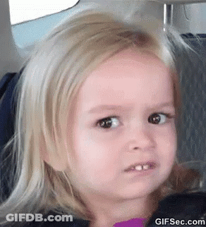 Little Girl Making Funny Face In Car Seat GIF