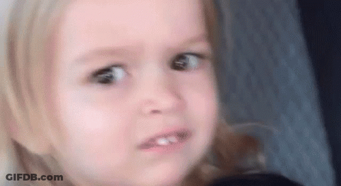 Little Girl Making Funny Face GIF
