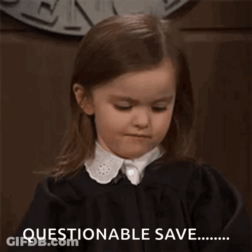 Little Girl Making Funny Face Questionable Save GIF