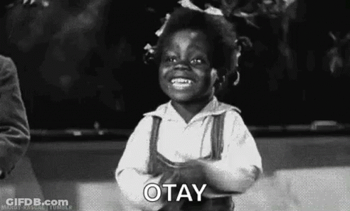 Little Girl Making Funny Face Saying Okay GIF