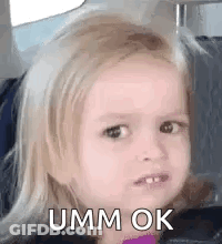 Little Girl Making Funny Face GIF