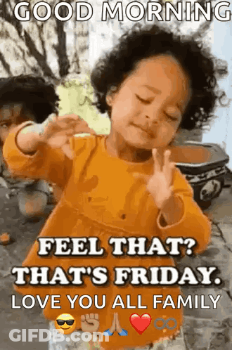 Little Girl Making Peace Sign GIF