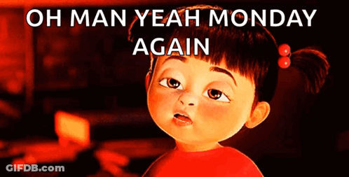 Little Girl Oh Man Yeah Monday Again GIF
