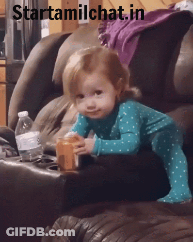 Little Girl On Couch Starttamilchat.in GIF