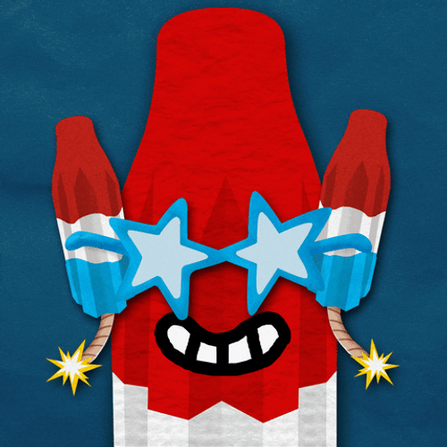 Little Girl Popsicle Star Eyes Animation GIF