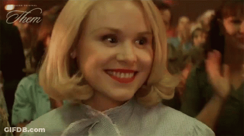 Little Girl Red Jacket White Fur Collar GIF