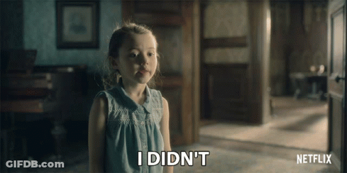 Little Girl Saying I Didn't Netflix Ad GIF