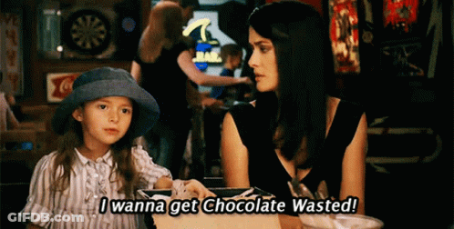 Little Girl Saying I Wanna Get Chocolate Wasted GIF