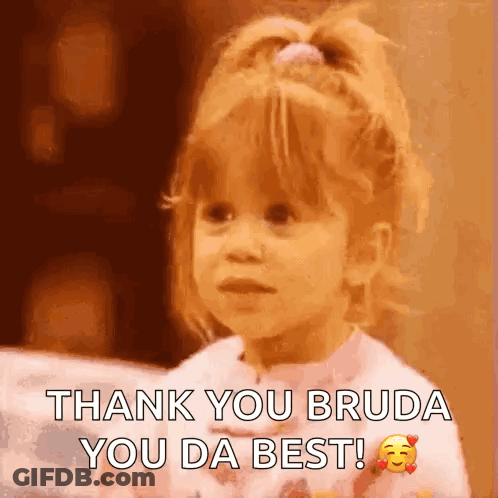 Little Girl Saying Thank You GIF