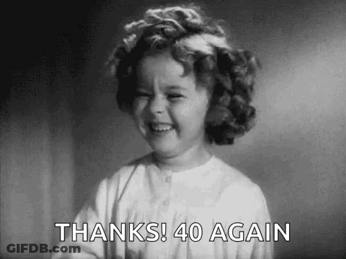 Little Girl Saying Thanks 40 Again GIF