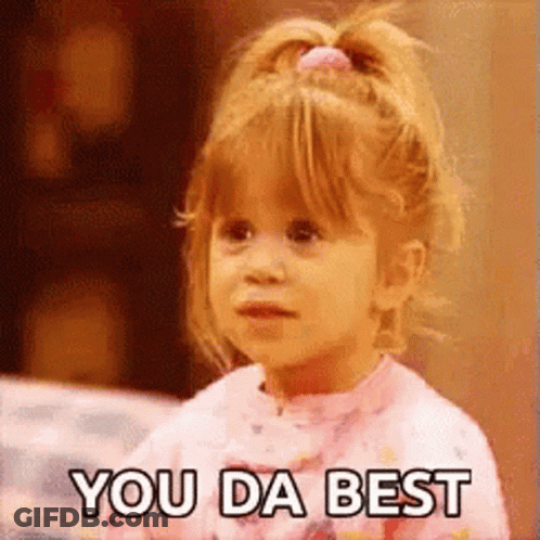 Little Girl Saying You Da Best GIF
