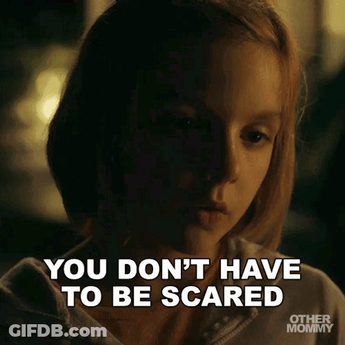 Little Girl Saying You Don't Have To Be Scared GIF