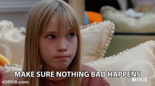 Little Girl Says Make Sure Nothing Bad Happens GIF