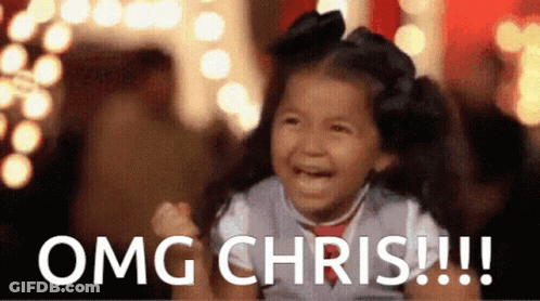 Little Girl Screaming With Omg Chris Behind GIF