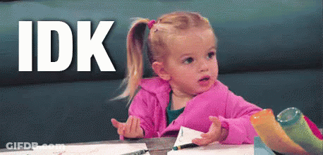 Little Girl Sitting At Table With Paper GIF