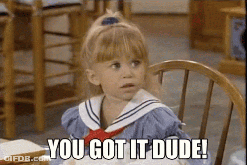 Little Girl Sitting With You Got It Dude GIF