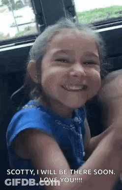 Little Girl Smiling And Waving GIF