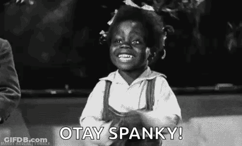 Little Girl Smiling Otay Spanky GIF