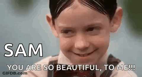 Little Girl Smiling Sam You Are So Beautiful To Me GIF