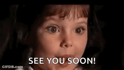 Little Girl Smiling Saying See You Soon GIF