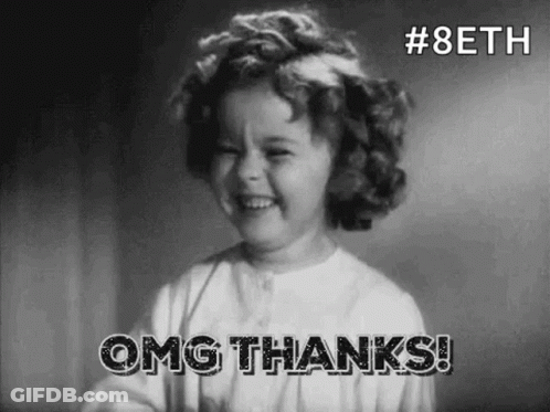 Little Girl Smiling Saying Thanks GIF