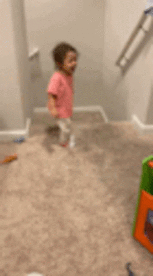 Little Girl Stomp GIF