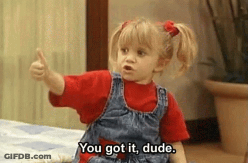 Little Girl Thumbs Up Saying You Got It Dude GIF