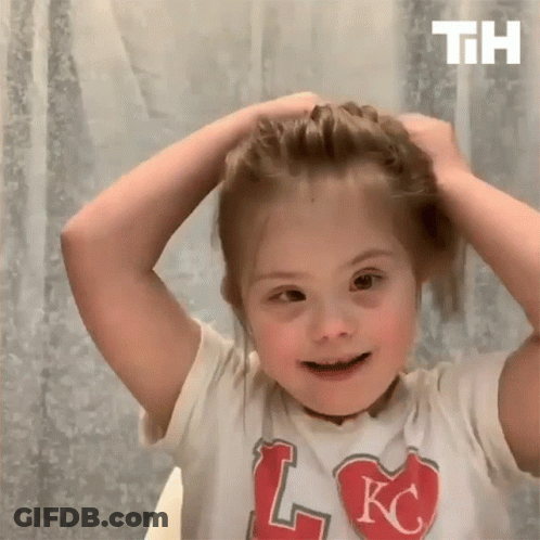 Little Girl Wearing L KC Shirt GIF
