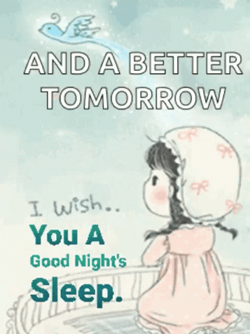 Little Girl Wish You Have A Great Night GIF
