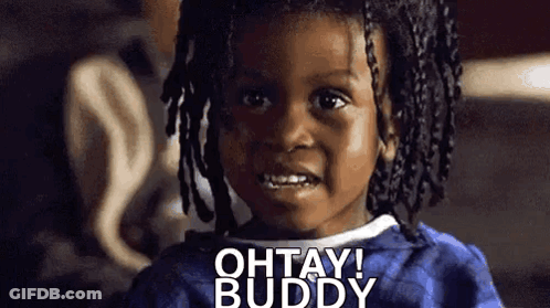 Little Girl With Dreadlocks Smiling Says Ohtay Buddy GIF