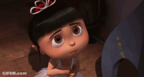 Little Girl With Eyes Closed In White Dress GIF