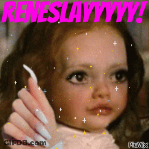 Little Girl With Long Nails Reneslavyyy GIF