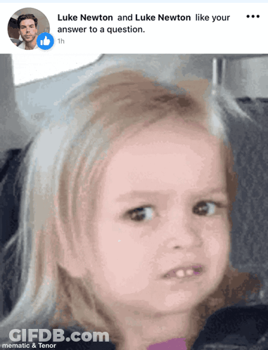 Little Girl With Luke Newton Caption GIF