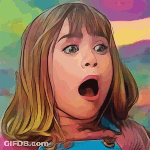 Little Girl With Mouth Open GIF