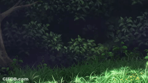 Little Girl With Pigtails Hiding In Grass GIF