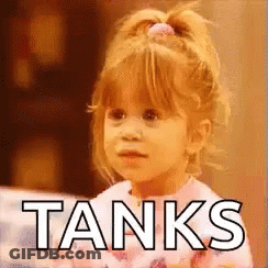 Little Girl With Ponytail And Tanks GIF