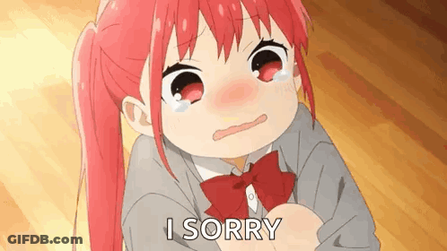 Little Girl With Red Hair Saying Sorry GIF