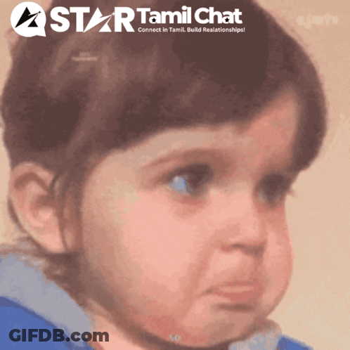 Little Girl With Star Tamil Chat Logo GIF